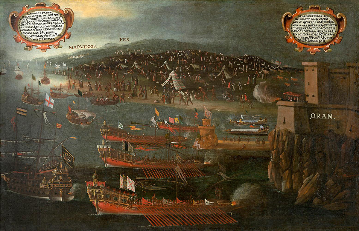 Llegan unos barcos con moriscos a Orán, en Argelia. Vemos algunos de los robos y ataques que sufrieron muy a menudo. Muy pocos de los que fueron expulsados lograron mantener todos sus bienes durante el viaje.