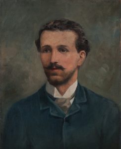 Retrato pintado de un joven