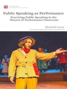 Public Speaking as Performance book cover
