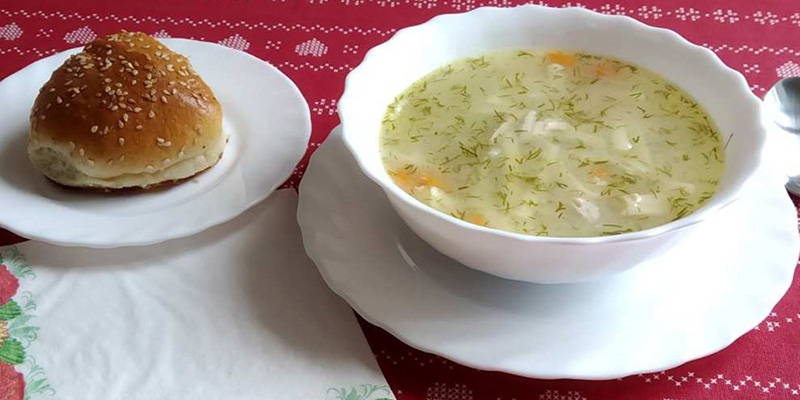 soup and bread