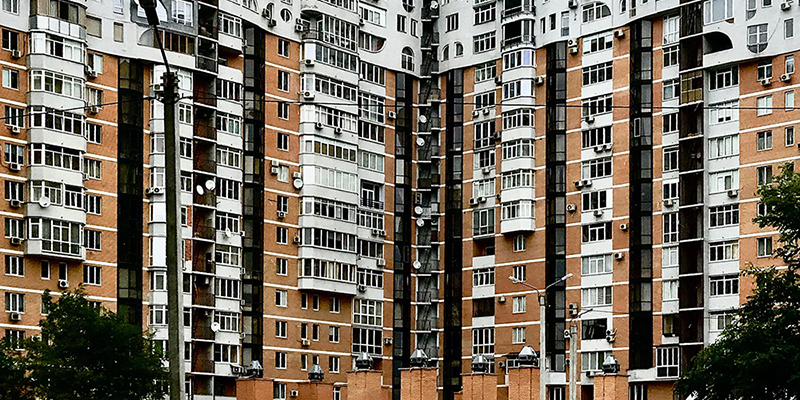 apartment buildings