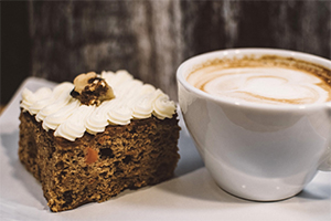 cake and coffee