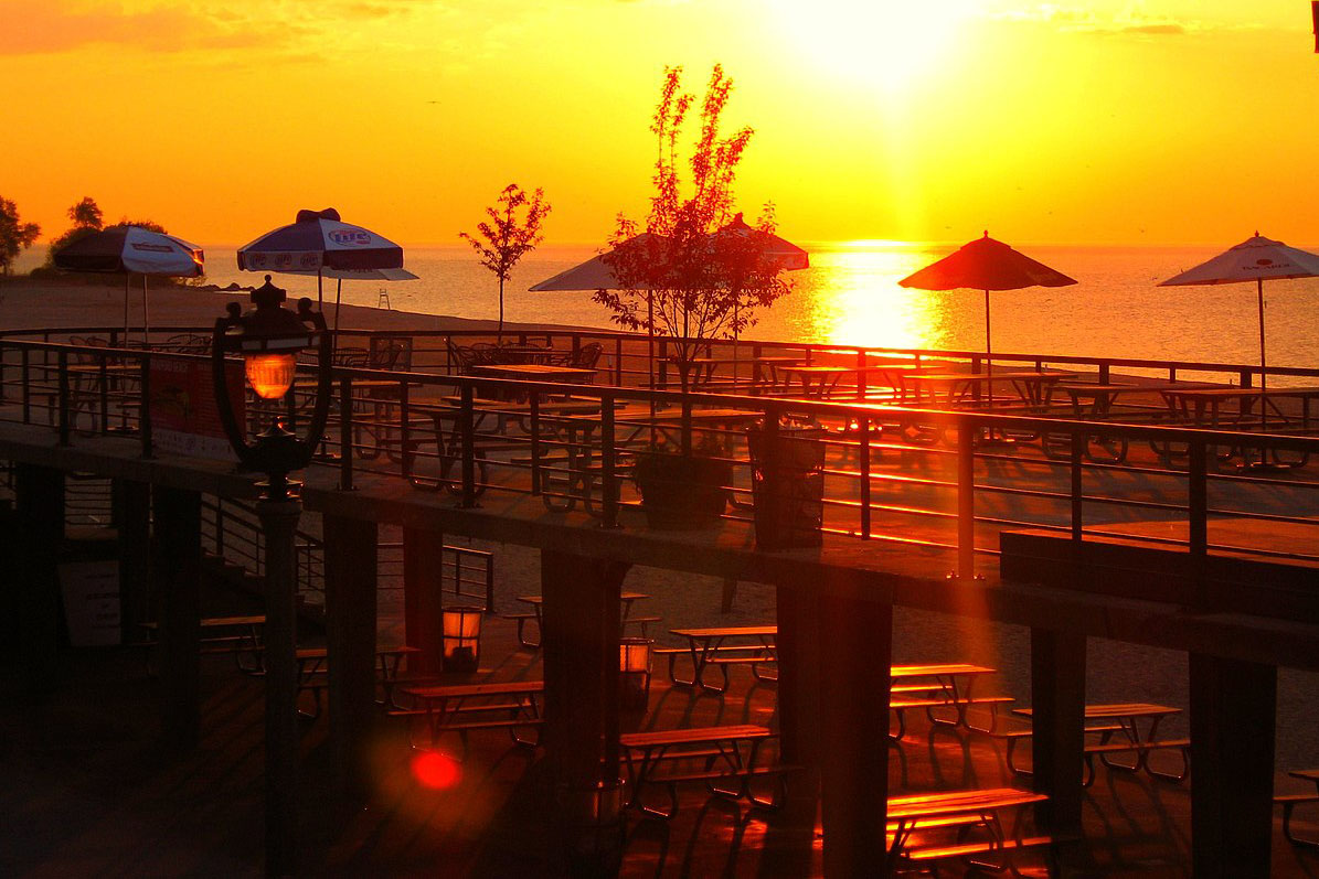 Bradford Beach in Milwaukee, Wisconsin