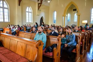 people in church